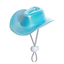 choyaxo Glitter Dog Cowboy Hat Pet 5.1 4.2 1.8inches/ 13 10.5 4.5cm, Blue