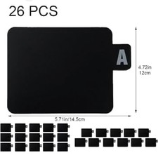 26 Pcs Vinyl Record Dividers A-Z Alphabetical Tabs CD DVD Album File Organizer