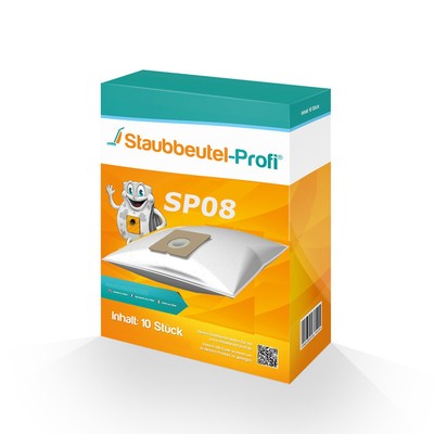 10 Staubsaugerbeutel SP08 passend für Speedclean YL 36