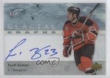 2007-08 Upper Deck Ice Glacial Graphs Scott Gomez #GG-SG Auto n1u