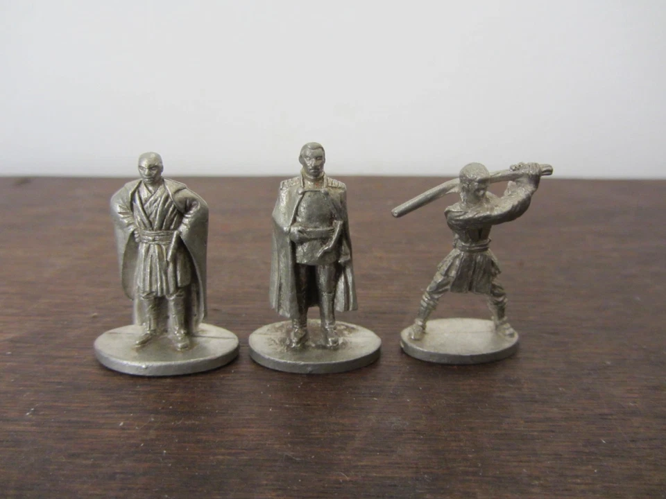 3 Figurines en métal Monopoly Star Wars 1997-1999 - Photo 1/4