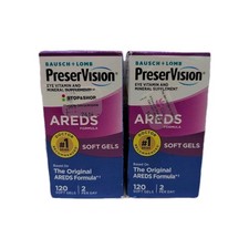  2 PreserVision Areds Softgels 120 Softgels Each. Exp: 11/2025