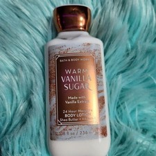 Bath Body Works Warm Vanilla Sugar 24hr Moisture Body Lotion 8oz FREE SHIP