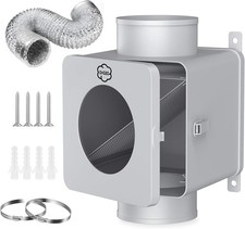 Metal Dryer Lint Trap,Indoor Lint Trap for Dryer with 4inch 8FT Dryer Vent Hos