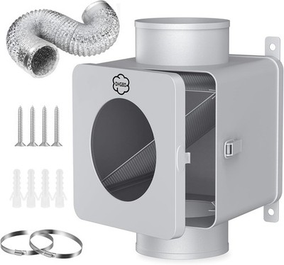 Metal Dryer Lint Trap,Indoor Lint Trap for Dryer with 4inch 8FT Dryer Vent Hose,