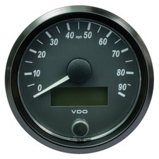 VDO SingleViu 80mm 3-1/8" Speedometer - 90MPH