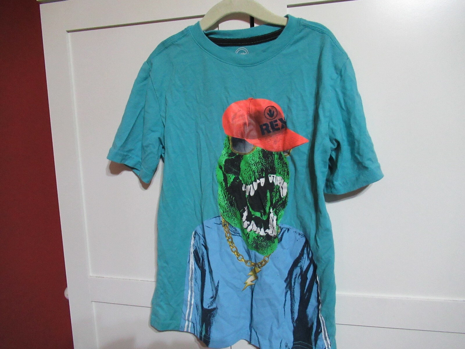 Wonder Nation: Boys Medium 8 , Blue Short Sleeve T-Shirt, T-REX