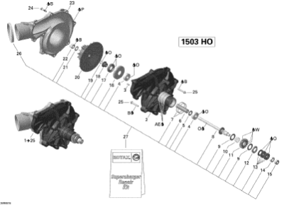 RXT-X 255'08 OEM (Supercharger) SUPERCHARGER ASS'Y Used RXT-X 255'08 OEM (Supercharger) SUPERCHARGER ASS'Y Used