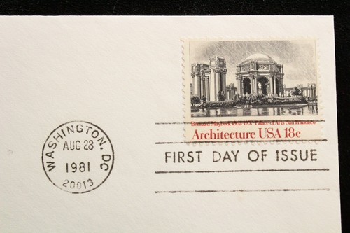 USPS FDC #1930 1981 18c Palace of the Arts American Architecture Fleetwood ST613 - Picture 3 of 3
