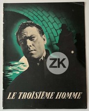THE THIRD MAN Orson WELLES Carol REED Cotten Film Noir Pressbook + 6 Photos 1949