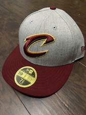 NWT Cleveland Cavaliers New Era Grey Heather 59Fifty Fitted 7 1/2 Hat NBA