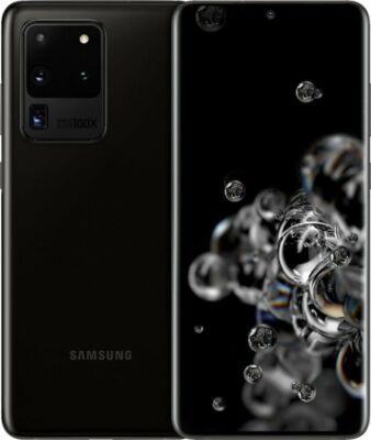 Excellent 8/10 Samsung Galaxy S20 Ultra 5G SM-G988U 128GB Black AT&T + Burn