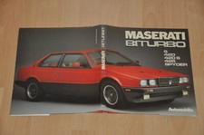 Maserati Biturbo S, 420, 420S, 425, Spyder. Pasini, Stefano. EA 1986
