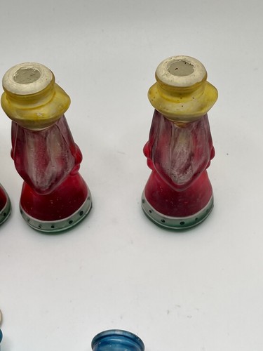 Christmas Tree Light Covers Old World Glass lot 11 handpainted ornaments Vintage - Picture 8 of 11