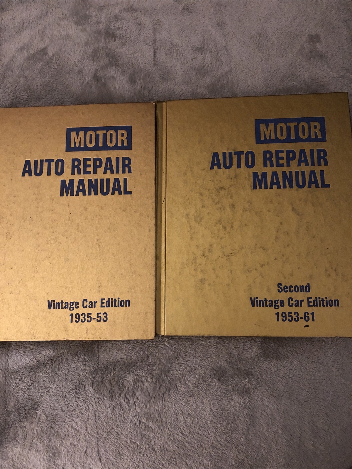 Motor Auto Repair Manual Vintage Car Book Lot 193553 & 195361