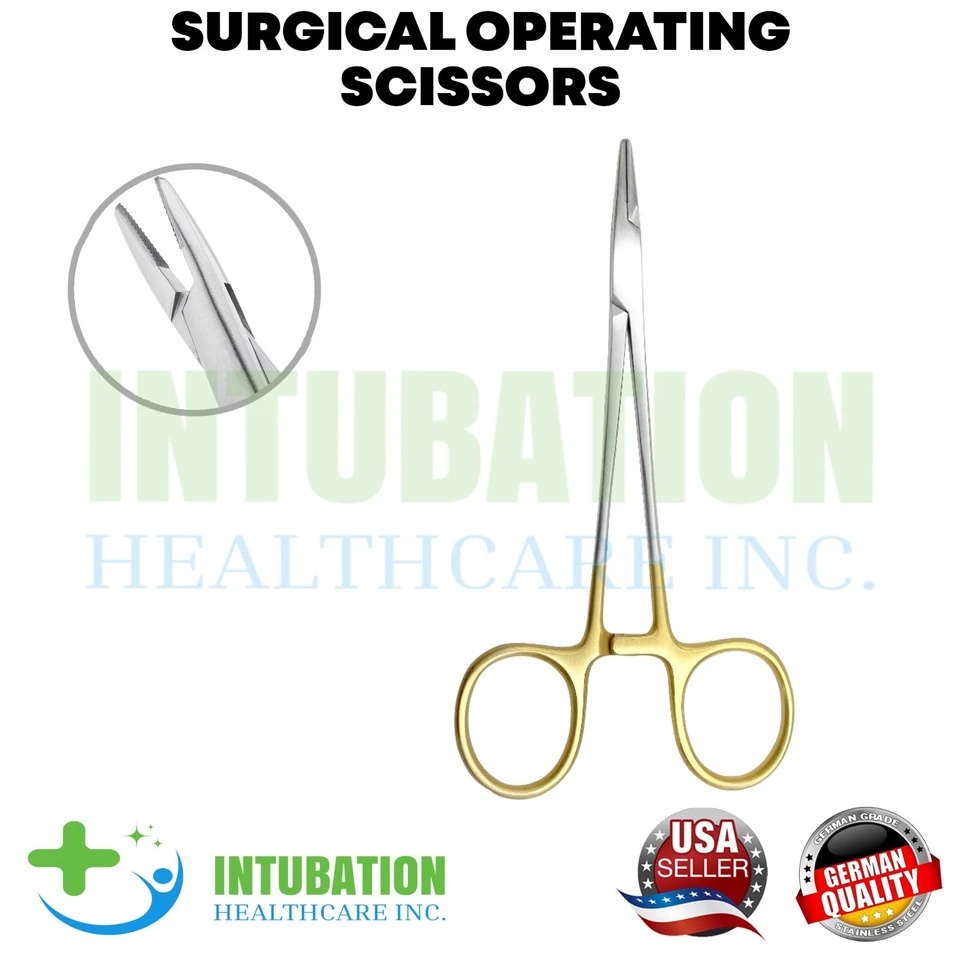 Halsey 针架 13 厘米 T/C 尖不锈钢精密缝合仪器 — 第 2/2 张图片