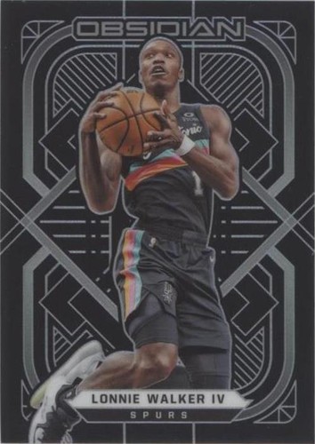 LONNIE WALKER IV 2020-21 PANINI ONE AND ONE BLACK PRINTING PLATE 