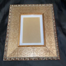 Ornate Gold Wood Picture Frame Home Decor 9x12 w 2.5  Molding w Matte 5x7 Photo