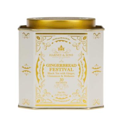 Gingerbread Spice Flavored Black Tea 30 Count Holiday Gingerbread Festival