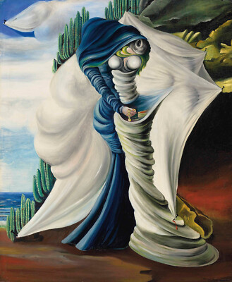 Oscar Dominguez - Madamme (1937) Signed - 17'' x 22'' Fine Art Print