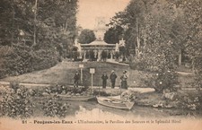 Old postcard 58 - POUGUES-LES-EAUX (Nièvre) - 81. Pier, Pavillon des Sources...