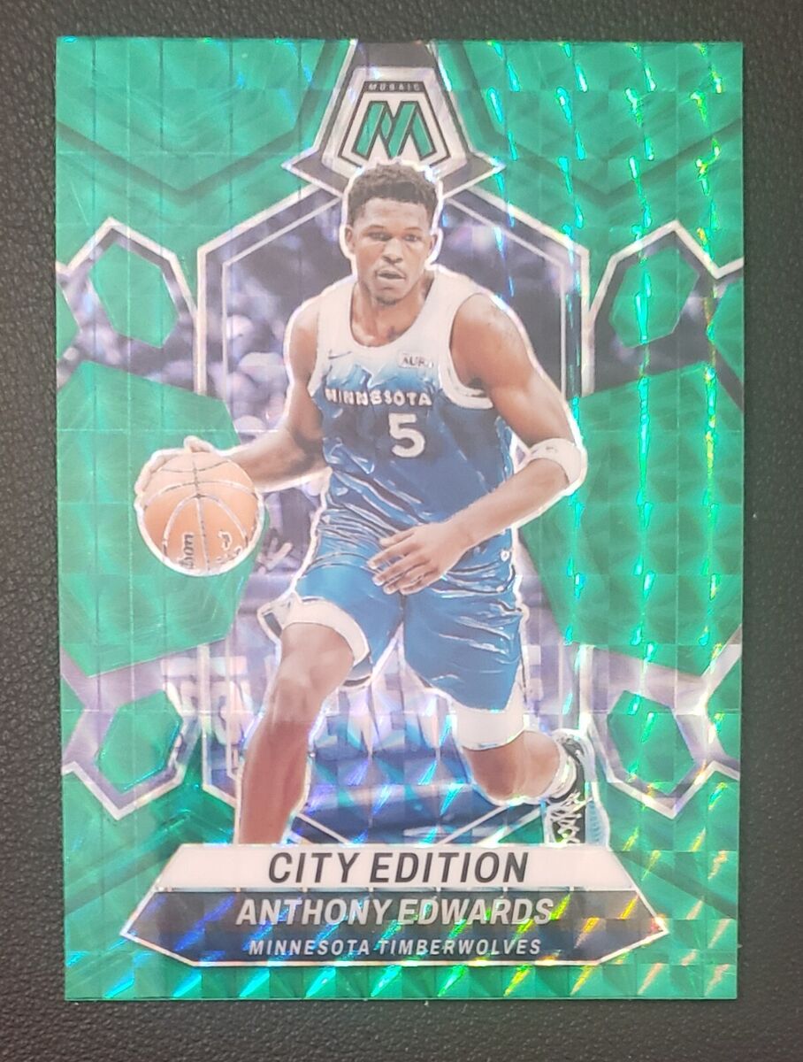 2023-24 Panini Mosaic City Edition Green ANTHONY EDWARDS