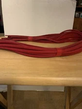 RAWLINGS/TANNERS PREMIUM LEATHER GLOVE LACE 1/4" BY 72" RED