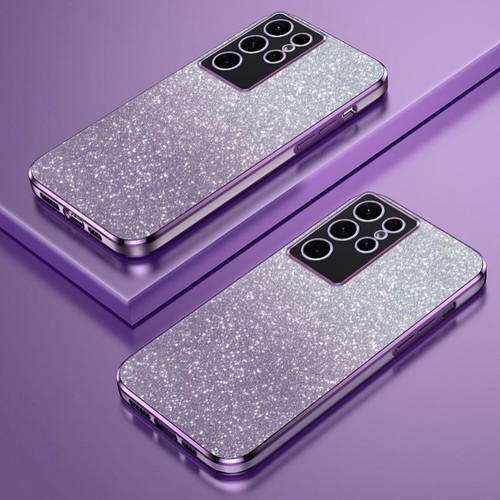 Coque Glitter Bling pour Samsung S25 S24 S23 A55 A35 Placage TPU Housse Femme Fille - Photo 12/14