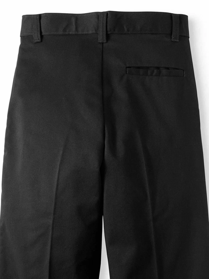 Pantalones George Niños Talla 6 Negros Uniformes Escolares Frente Plano --K9-- Foto 4 de 4