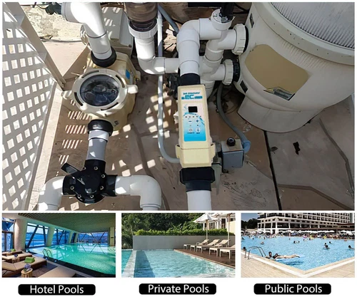 Generatore di Cloro Acqua Salata per Piscina 26.400 Gal per Piscine Interrate Fuori Terra - Foto 8 di 10