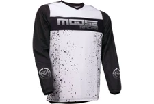 NEW MOOSE RACING QUALIFIER JERSEY, BLACK/WHITE, X-LARGE, 2910-6616