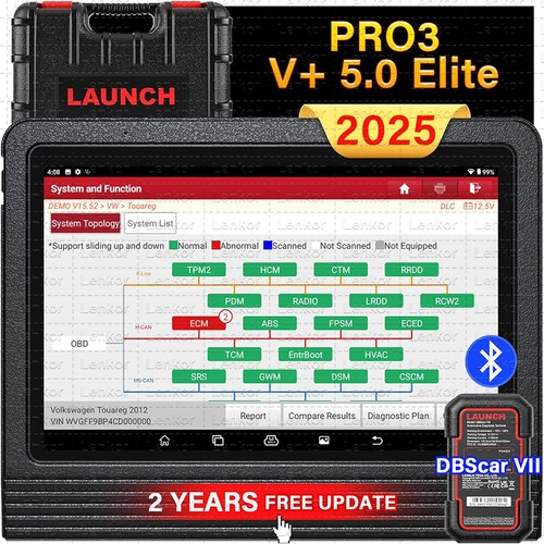 LAUNCH X431 PRO3S+ V5.0 PRO Bidirectional Car Diagnostic Scanner Tool Key Coding