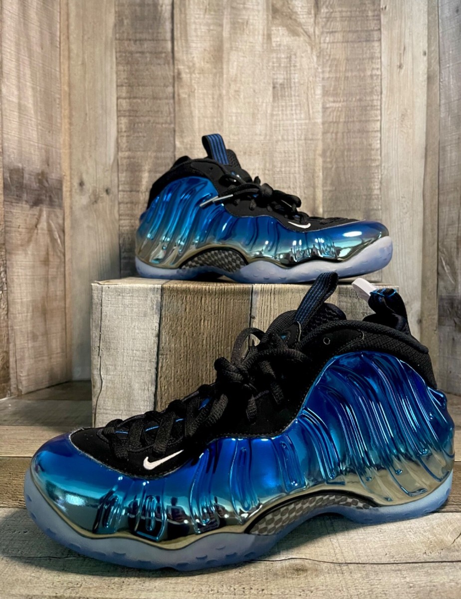 2015 Nike Foamposite One Blue Mirror (575420-008)Mid BBall Sneakers Sz