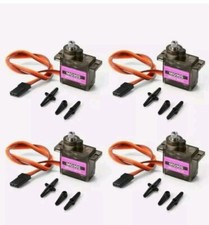 4x Micro Servo Metal Gear For align trex 450 Helicopter Car Airplane and more.