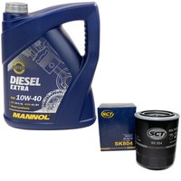 MotoröL Set 10W40 5 Liter + ÖLfilter SK 804 FüR VW Taro