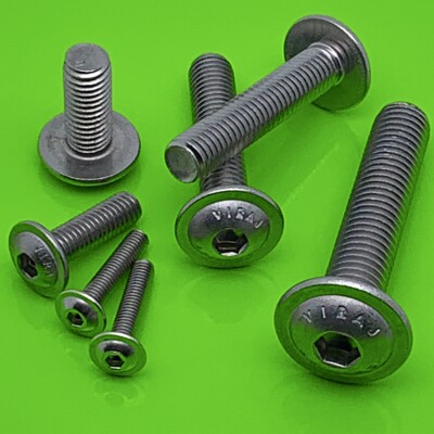 LINSENKOPFSCHRAUBEN FLANSCH BUND EDELSTAHL A2 M3 M4 M5 M6 M8 M10 M12 ISO 7380-2