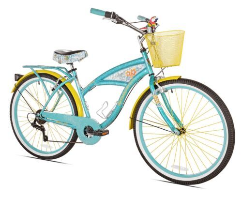 Walmart Beach Cruiser With Cup Holder Bike Baskets Rattan Bike
