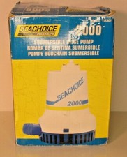 SEACHOICE 19301 12V Bilge Pump, 12.0A, 2000 GPH, 1-1/8" Port