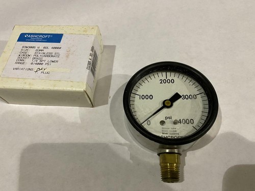 MANÓMETRO ASHCROFT # 63W3005 H 02L 0-4000PSI 1/4NPT - Imagen 3 de 5
