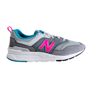 new balance 997 cinza e azul