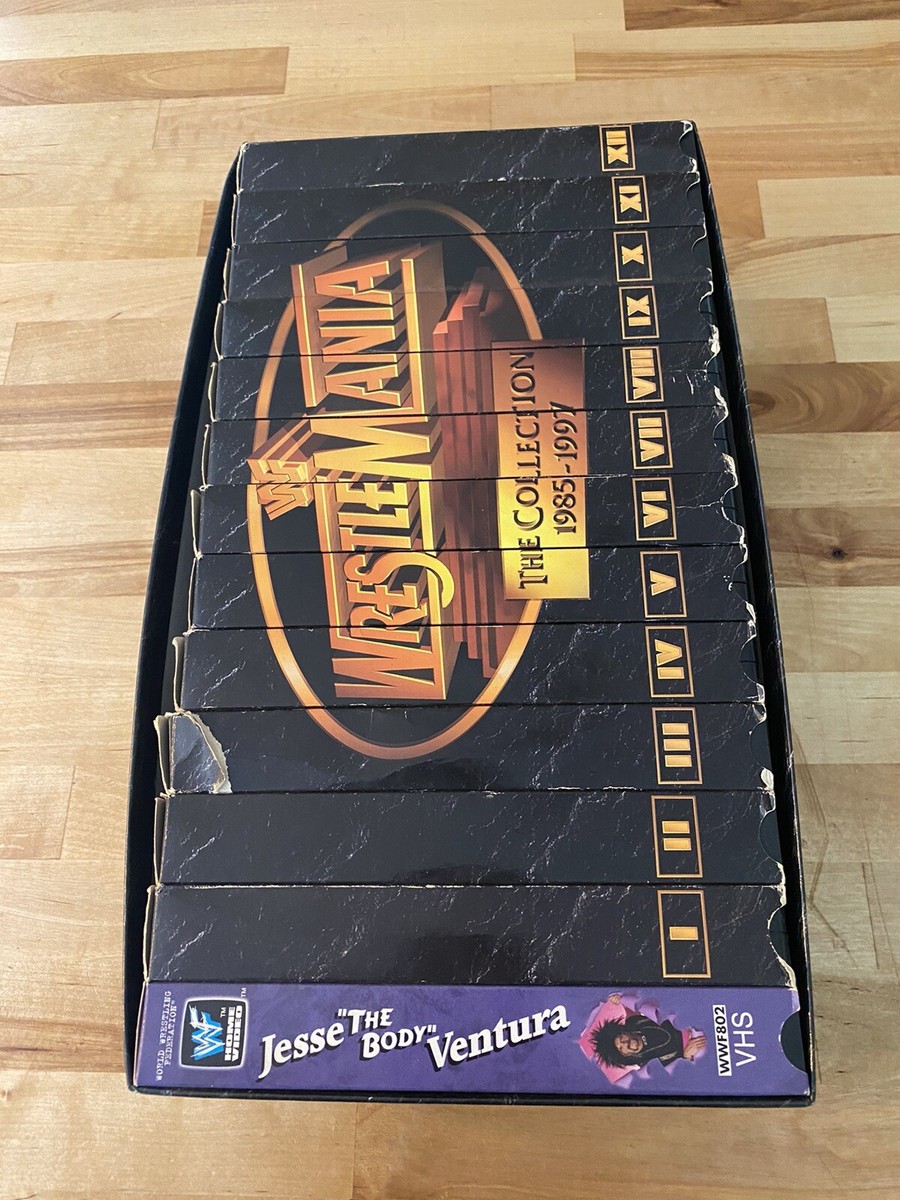 【激レア】WWF Wrestlemania THE LEGACY レッスルマニア Vintage WWF WrestleMania - The Legacy VHS Box Set Volumes 1