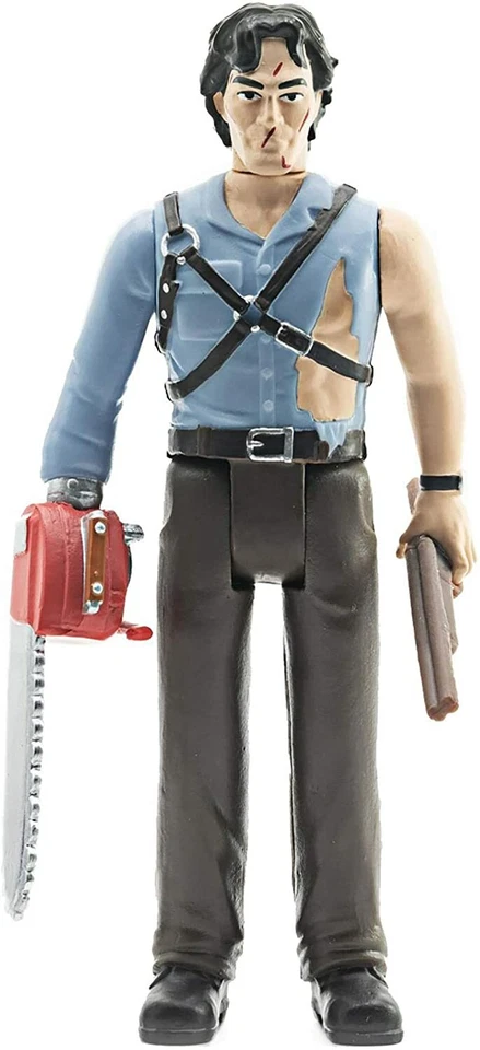 NUEVO Super7 Army of Darkness HERO ASH CON MOTOSIERRA MANO 3 3/4 pulgadas figura de reacción Foto 2 de 2