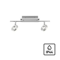Led Deckenlampe Spot Strahlerleiste IP44 Warmweiß Badleuchte Aluminium Farbend