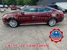 fit:2010-2016 Buick LaCrosse Body Side Molding Rocker Panel Trim 4Pc