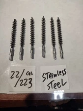 22lr  & 22-250 Rifle/ Pistol stainless steel bore brush (rmc) 6 count