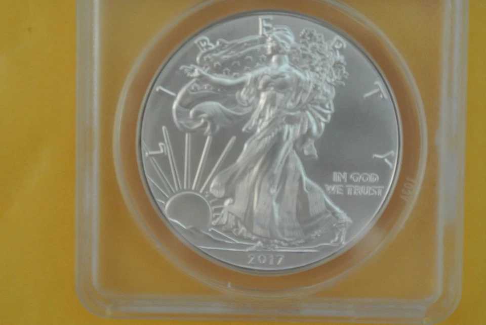 2017 (S) 1 oz Silver American Eagle $1 Coin ANACS MS70 Struck in San Francisco - Image 2 of 4