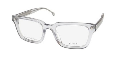 NEW LOZZA VL4297 GLASSES FULL-RIM PLASTIC MENS 53-21-145 06A7 SQUARE GRAY