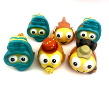 Bathtub Toys Rubber Fish Lot of 6 Floating Children Kids Soft Squeezable Toddler