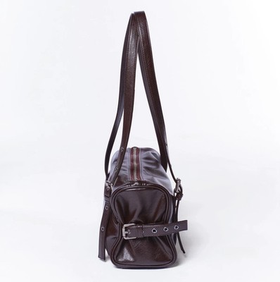 SAMO ONDOH Museum Bag M Goat Leather Chocolate Shoulder Crossbody