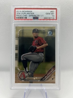 2019 Bowman Chrome Jon Duplantier 1 Of 1 Diamondbacks Superfractor 1/1 PSA 10  